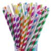 200 Pack Multi-Color Biodegradable Paper Straws - Image 2