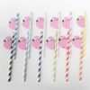 Flamingo Decorations Cocktail Paper Drinking Straw - Image 2