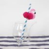 Flamingo Decorations Cocktail Paper Drinking Straw - Image 4