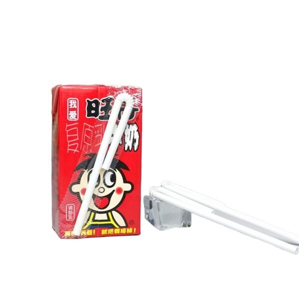 Curved Tetra Pak Packaging Bamboo Fiber Straws - Image 2
