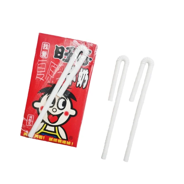 Curved Tetra Pak Packaging Bamboo Fiber Straws - Image 4