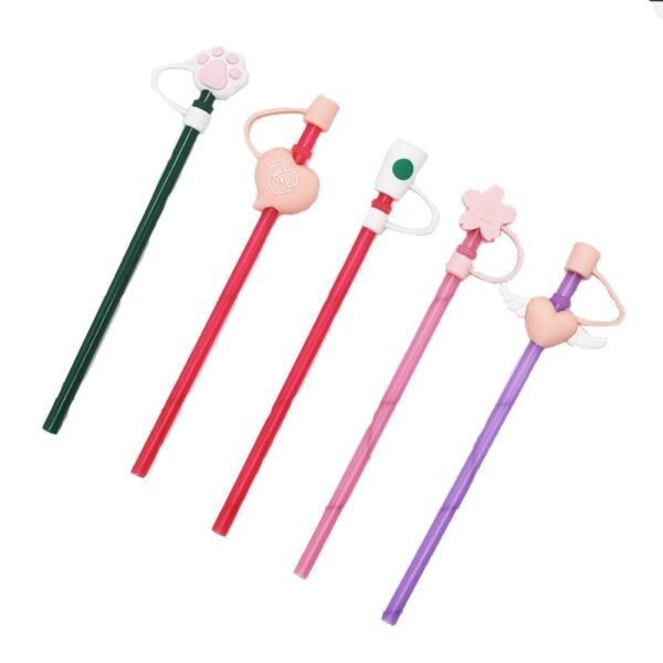 Reusable  Silicone Straw Tips Covers - Image 3